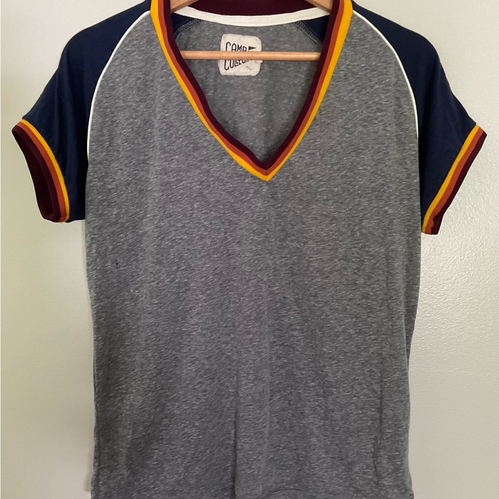 Campus Collection Raglan V-Neck T-Shirt